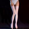 Shiny Black Lace Half-Knee Anti-Slip Thigh High Stockings
