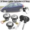 Barrel Lock Set Door Lock Set Compatible for Peugeot Partner Xsara Citroen Berlingo 252522 9170 G3 9170 CW