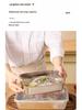 Food Grade 304 Stainless Steel Square Prep Dish with Lid
