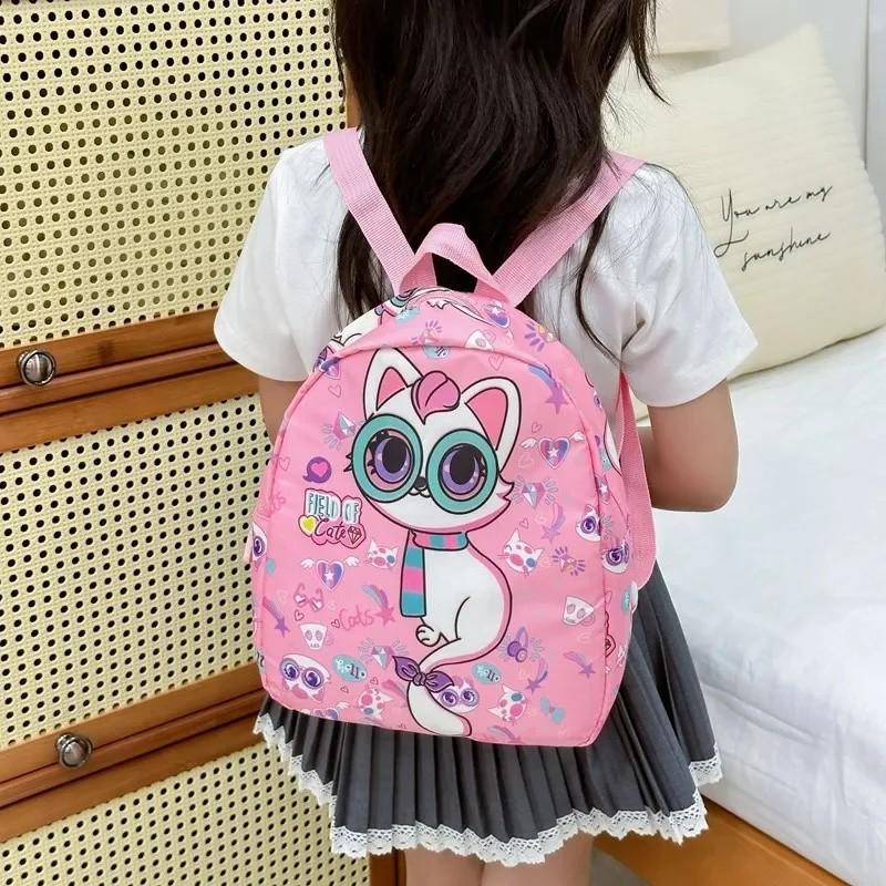Mermaid Cat Dinosaur Shark Patterns Backpack Breathable Nylon Straps Shoulder