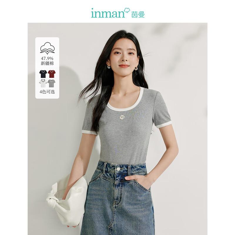 Женская футболка Inman с контрастными короткими рукавами S