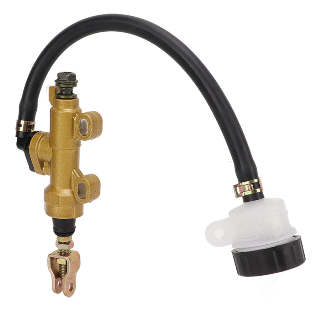 Motocyklový zadní brzdový válec s nádržkou, hydraulický, univerzální pro dirt bike