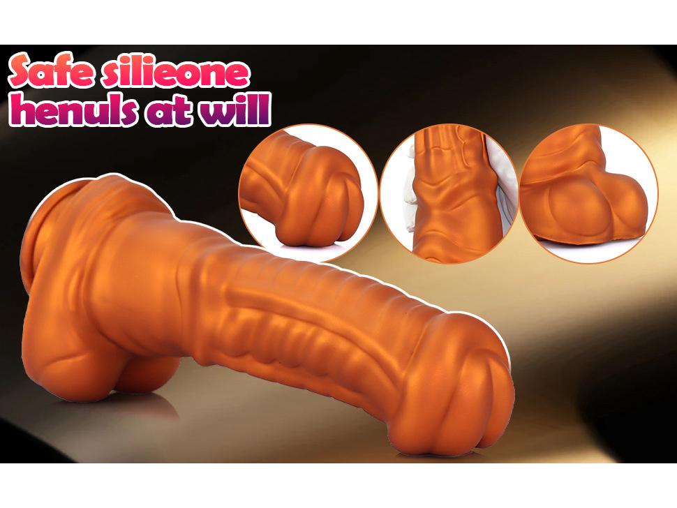 Supergroßer unregelmäßiger Silikon-Pferdedildo - Dickes weibliches Sexspielzeug für den Höhepunkt