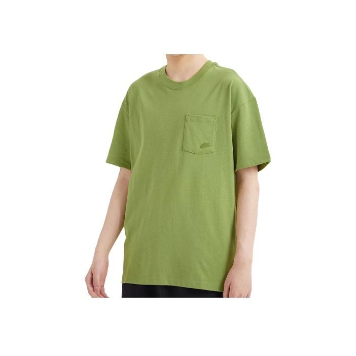 

Мужская однотонная футболка с коротким рукавом Nike Sportswear с нагрудным карманом, зеленые DD0500-318 XL