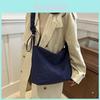 Trendy Stylish Casual Pleated Crossbody Shoulder Tote Bag With Large Capacity For Autumn