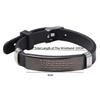 Silicone Material Christian Faith Bracelet Black Stainless Steel Inspirational Bracelet  Church