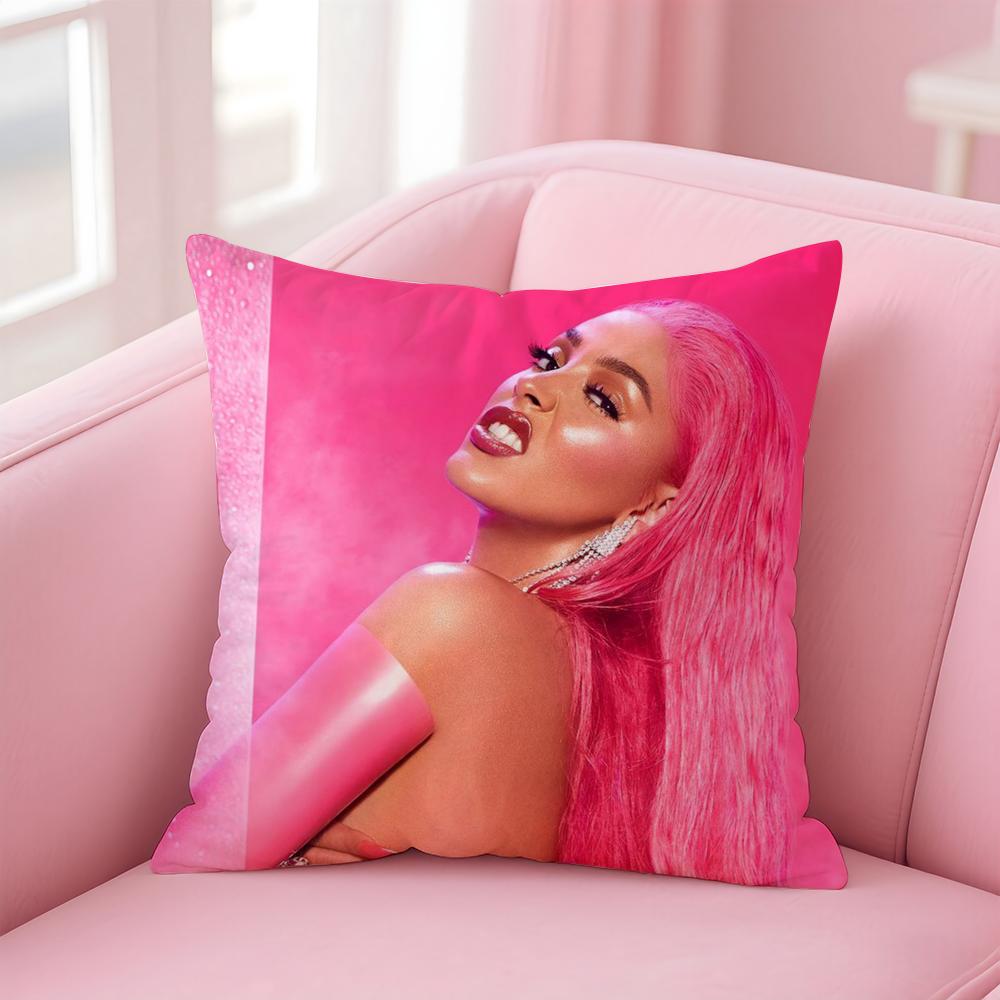 Singer D-Doja CatS Cushion Cover Home & Car Multi-Scene Pillow Cover - Reversible, Soft & Durable for Daily Use