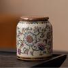 European Style Ceramic Tea Leaf Jar Small Portable Sealed Box Exquisite Ceramic Candy Nut Coffee Bean Storage Jar Home Ornament