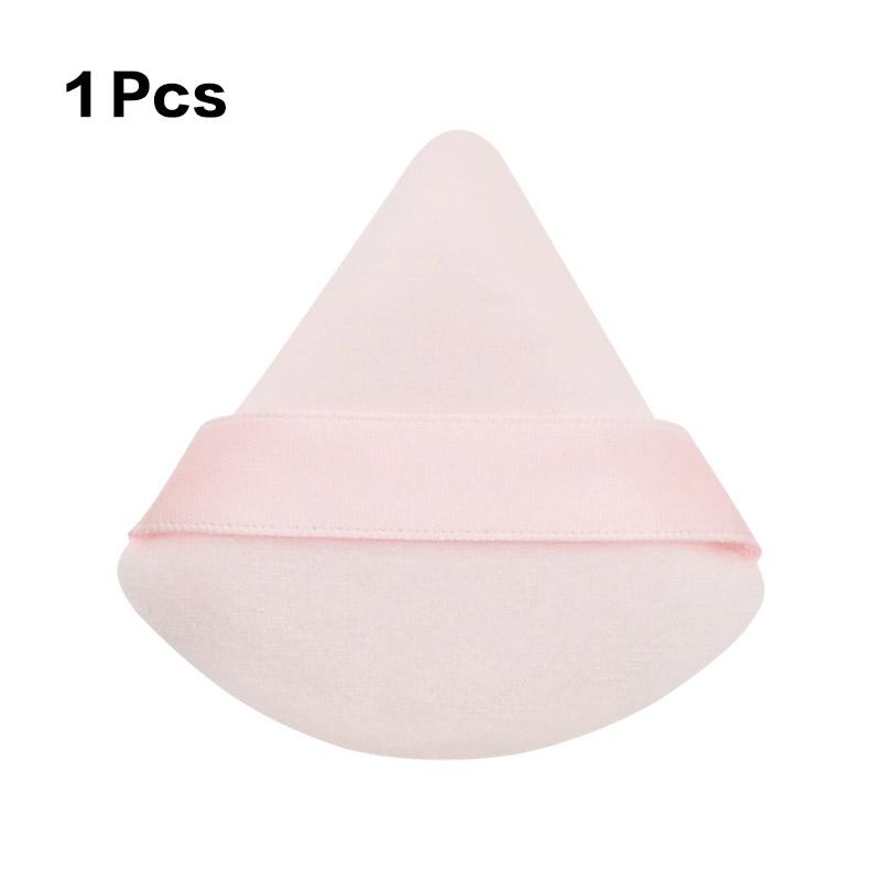 1/2/5Pcs Triangle Velvet Powder Puff Flours Mini Face Makeup Sponge Cosmetics Soft Cotton Face Powder Puff Washable Lightweight
