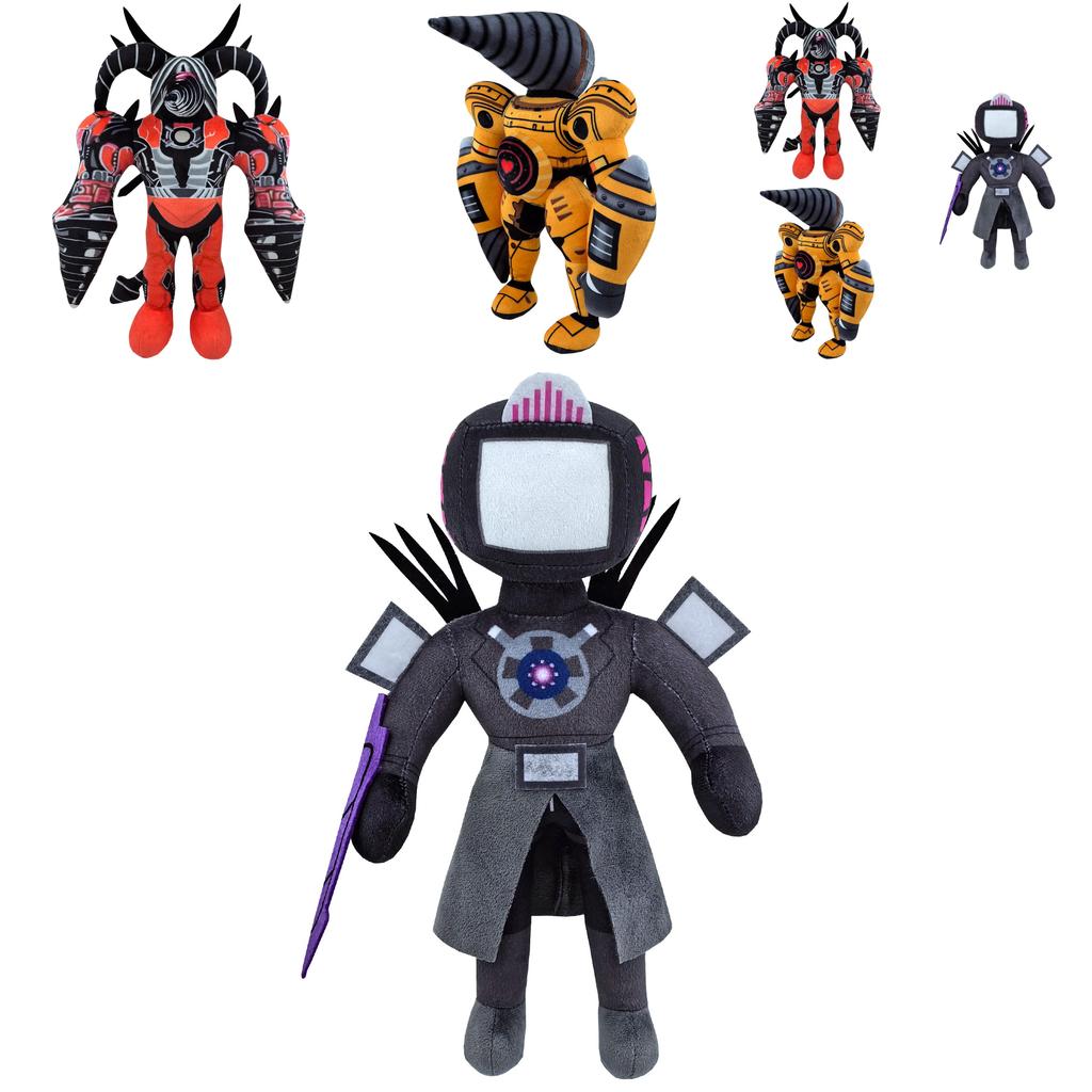 Skibidi Toilet Plush Soft Stuffed Toy For Kids And Adults Red Bull Demon Design