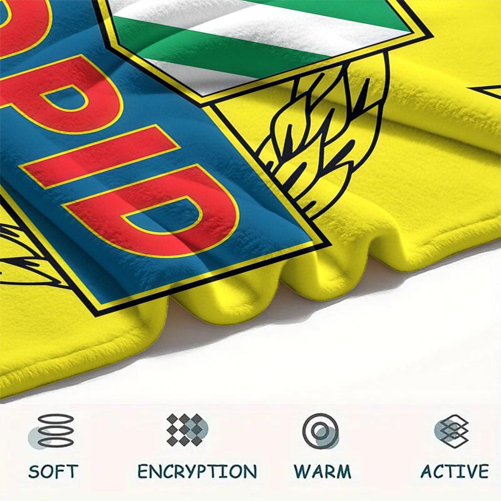 Coperta in Flanella Logo Rapid Wien, Alta Qualità, Confortevole per Tutte le Stagioni, Decorazione per la Casa, Calore e Comfort