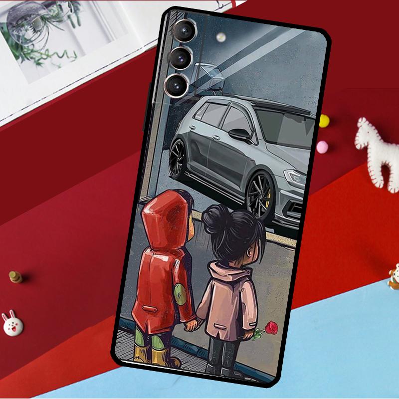Boy Girl See Cool Sports Car Drift Case For Samsung Galaxy S22 S23 Ultra S21 FE S8 S9 S10 Plus Note 10 20 Ultra S20 FE Coque Galaxy S9