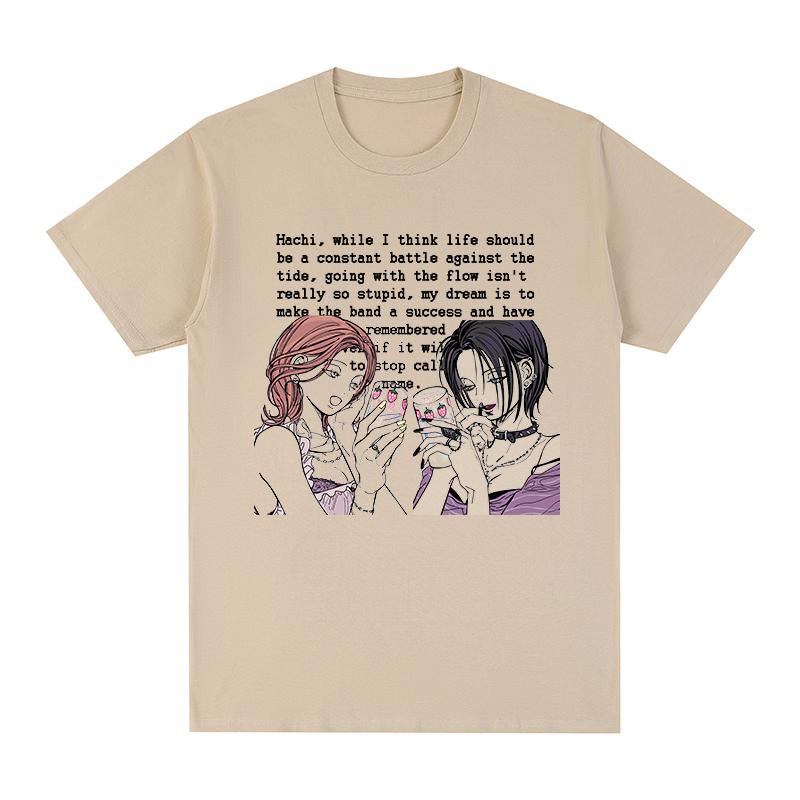 NANA Osaki Black Stones Vintage tshirt Anime Cartoon Gift Idea Unique Cotton Men T shirt New TEE TSHIRT Womens tops