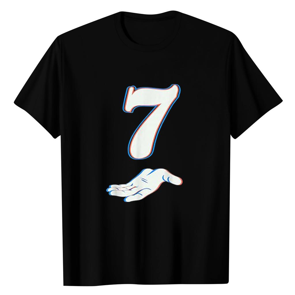 Ladies' Digital Printed Casual Round Neck Short Sleeved Top