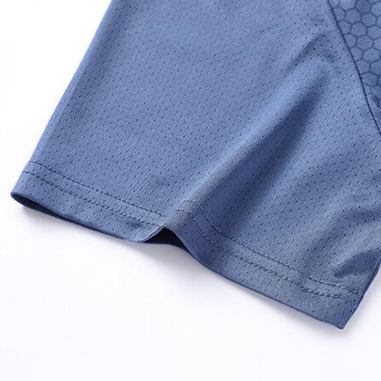 Men Athletic T-shirt Breathable Quick-Drying Summer Sports Tee Mesh Loose Fit T-shirt for Gym Outdoor Workout