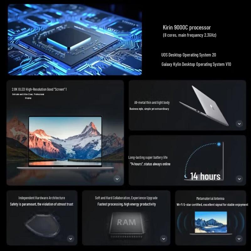 HUAWEI Qingyun L420x 14-inch Xinchuang Laptop (CN version)