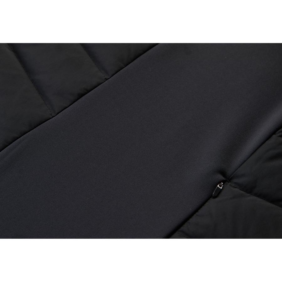 Anta Logo Print Stand Collar Straight Cut Warm Down Jacket Men Outerwear Black 462340108-1