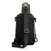Men's Fashionable Waterproof Nylon Chest & Shoulder Bag with Charging Feature