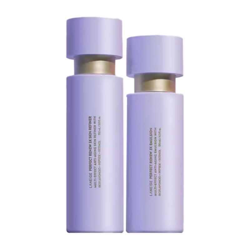 Laneige Perfect Renew 3X Skin Refiner & Emulsion Set Serums Water 150ml+Serums Lotion 130ml