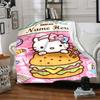 Customizable HelloKitty13 Throw Blanket – Personalized Name, All-Season Cozy Snug Blanket, Machine Washable, Personalized Blanket