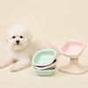 Well Fit Bowl Green/Pink Dog Cat Porcelain Ceramic Food Bowl Water Bowl Dish
