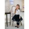 Girls' Spring & Autumn Korean Style Lace Beaded T-Shirt Top