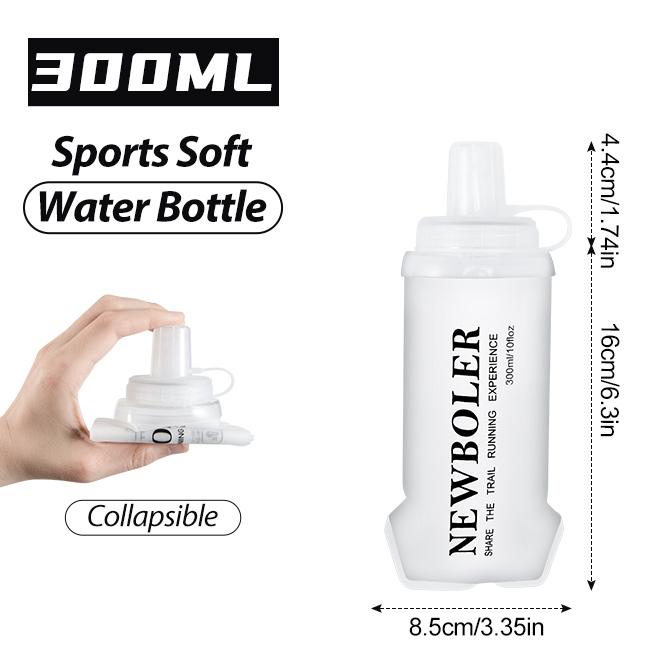 NEWBOLER Sports Water Bottles BPA-Free Collapsible Soft Flask Running Camping Hiking Hydro Flask Soft Water Bottle for Hydration 1
