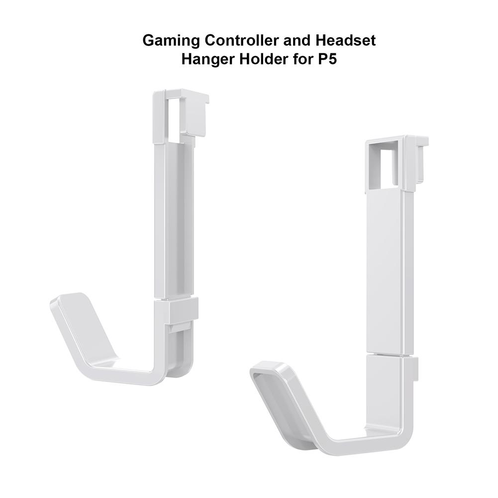 2Pcs Controller Headset Stand Hanging Hanger For PS5/PS5 Slim Digital Drive Console Headphone Hook Accessories For PlayStation 5