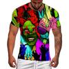 New Handprint 3D Printed Pattern Abstract Personalized Street Men's Casual Loose T-shirt