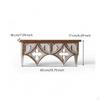 Wall Shelf with Carved Distressed Decorative Rustic for Living Room, Entryway White S