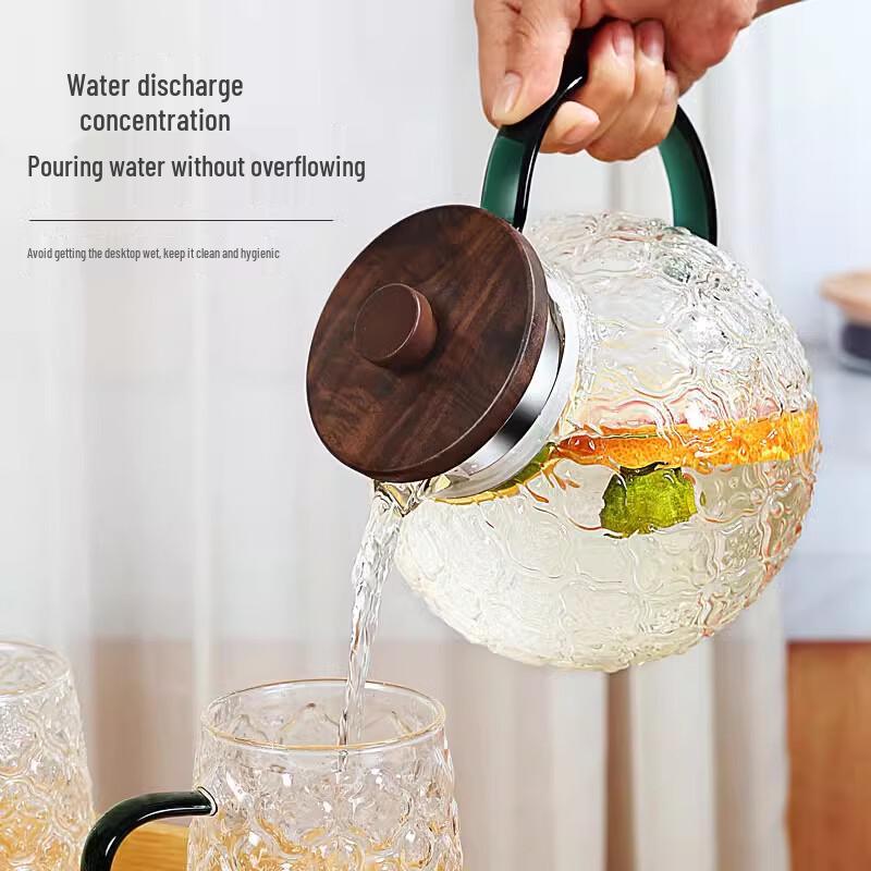 Heat-Resistant Glass Teapot & Cold Water Pitcher