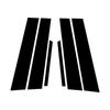 6Pcs Glossy Black Pillar Posts Covers Door Window Trim For Acura TSX 2009-2014