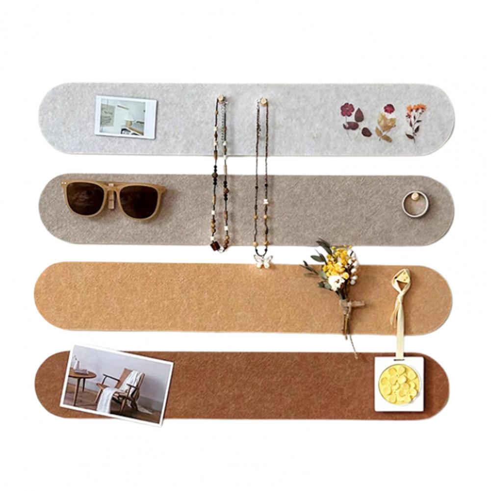 Schedule Reminder Board Note Organizer Self Adhesive Felt Pin Board Strips for Home Office Wall Decor Bulletin Board for Notes