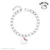 Hello Kitty Jewelry Signature Silver Enamel Chain Bracelet Hlsbr332W