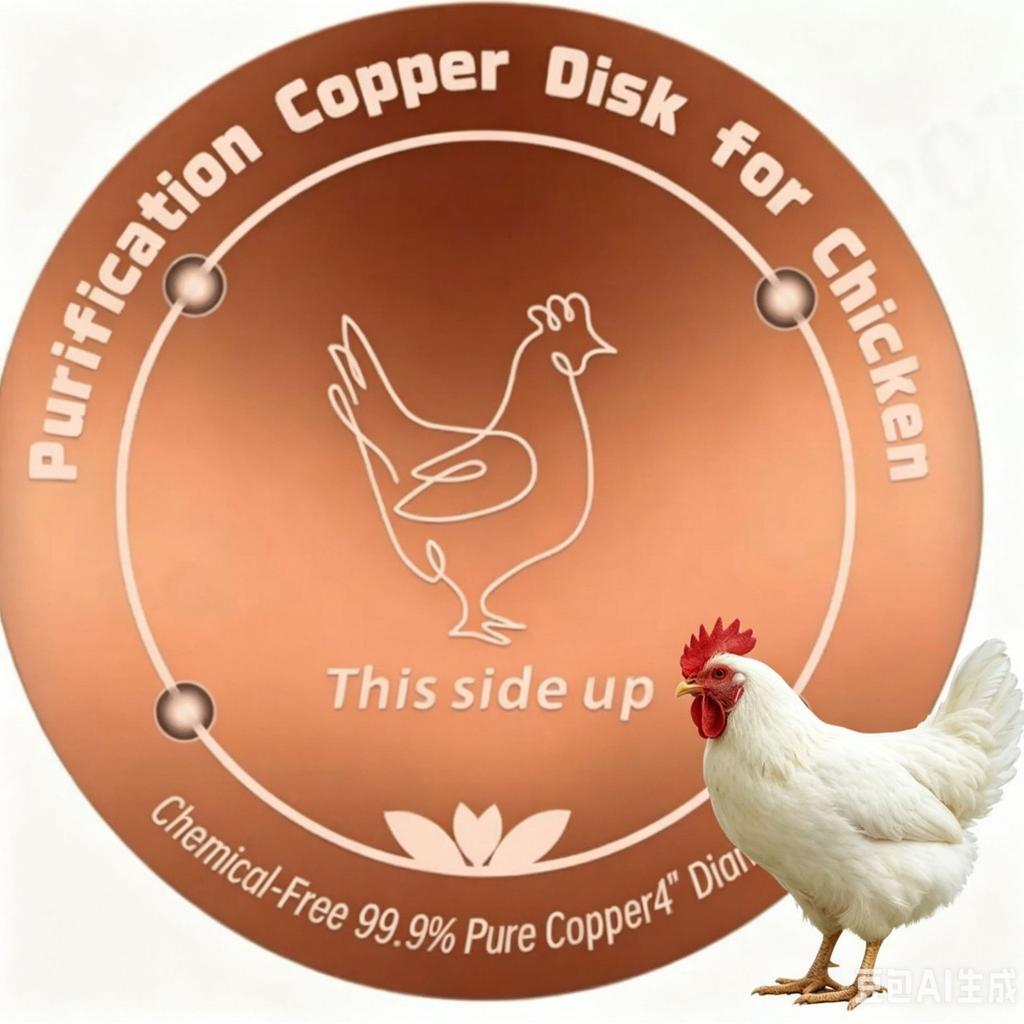 10CM Bird Bath Copper Disk Purification Tray Metal Cleaner Disks Feeder Accessories for Cats Dog Cow Horses Chicken Water Bowl