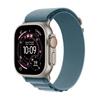 Smartwatch Apple Watch Ultra 3 Gps + Cellular, 49 Mm Titanium Case In Natural Color, Alpine Band Light Blue - Size S Mewk4qp/a