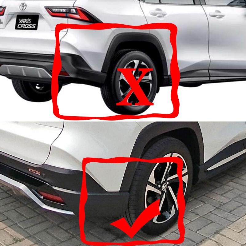 Zástěrky do auta Pro Toyota Yaris Cross Non GR 2024 2025 Ochrana proti stříkající vodě Blatníky Stříkací kryt Přední zadní blatníky Autopříslušenství