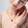 Juicy Orange Glass Bracelet
