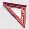 4inch Triangle Ruler Measurement Tool Aluminium Carpenter Tools Inch Metric Angle Ruler Speed Square Woodworking Tool