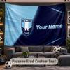 Lazio FC Personalized Tapestry Support Custom Name, Wall Art Home Decoration