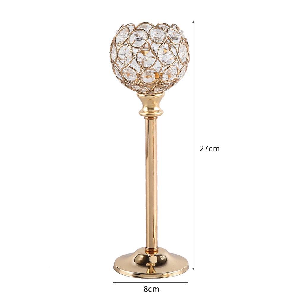 Creative Crystal Ball Candlestick Ornament - Party Wedding Candlelight Dinner Decorations