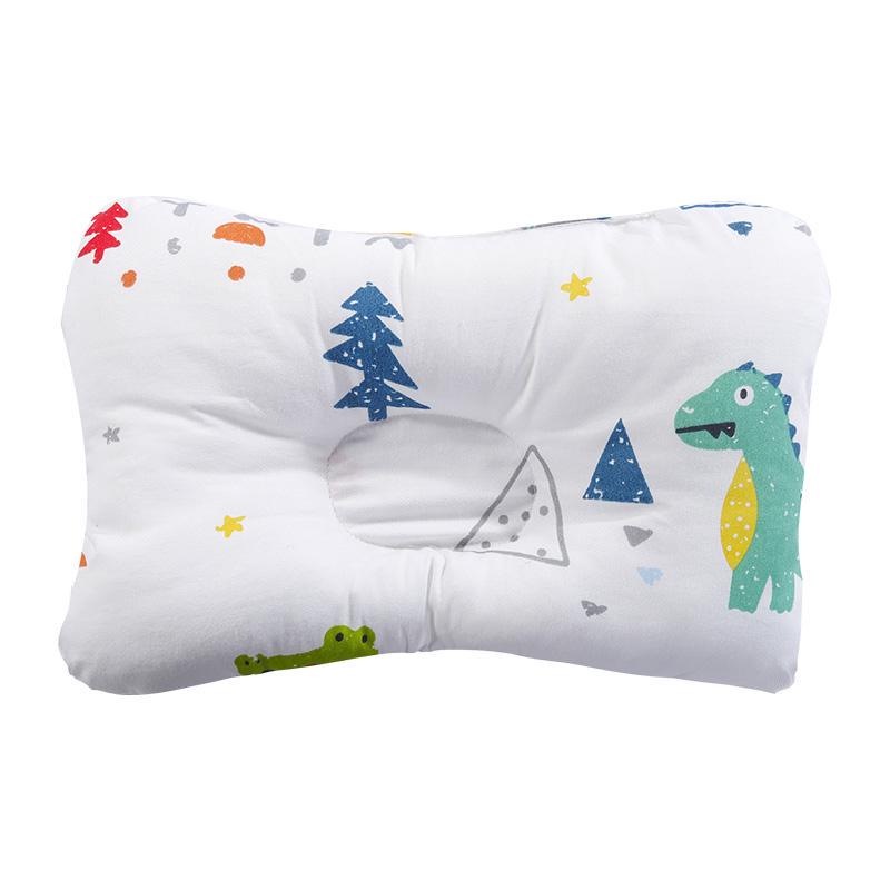 100% Cotton Baby Pillow Baby Pillow Baby Sleep Correction Pillow Fashion Cartoon Pillow Anti-headrest Breathable Four Seasons Pillow