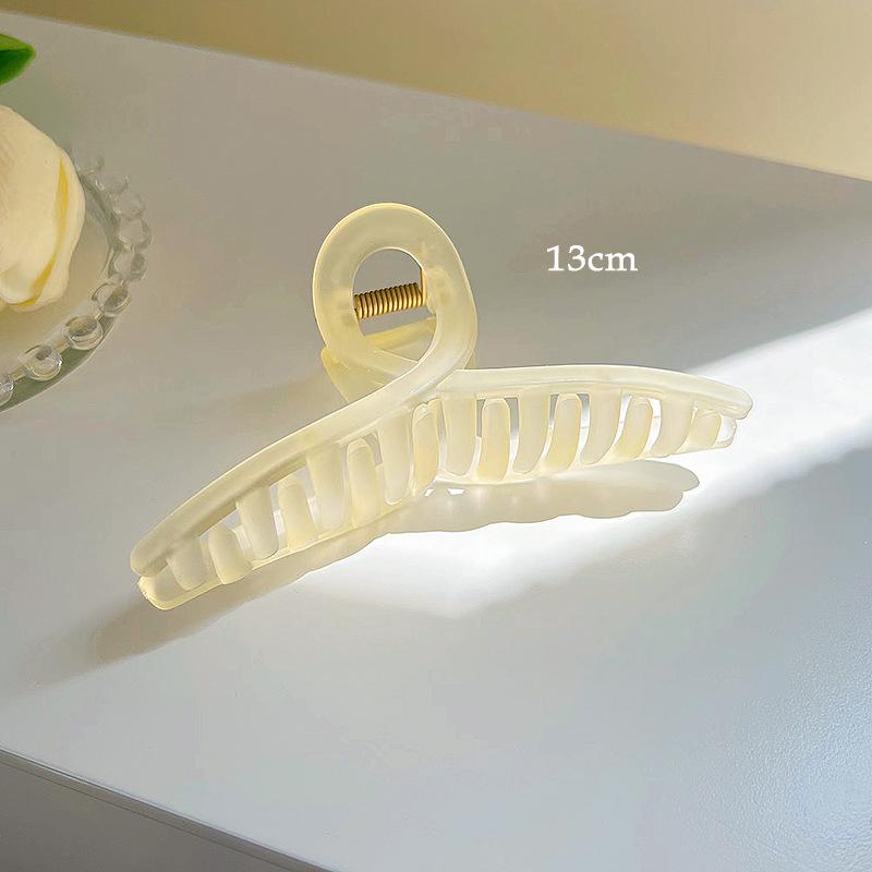 Korean Girls Jelly Acrylic Hair Claw Geometric Crab Hair Clips for Women Large Size Hairpin Shark Clips Summer Hair Accessories