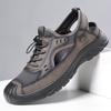Men S Breathable Hollow Out Lace Up Casual Outdoor Slip On Versatile Lightweight Driving Sandals