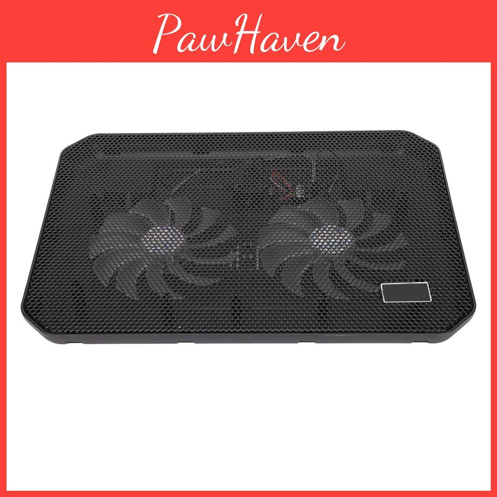 Dual Cooling Laptop Fans Pad Ergonomic Angle Fast Heat Dissipation Usb Port Silent Laptop Cooler