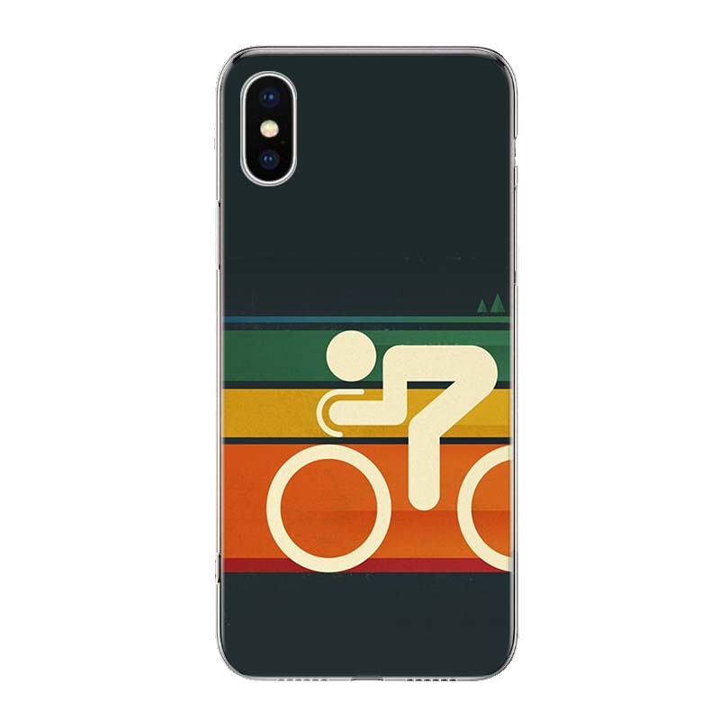 Bicycle Bike Sport Coqu For iPhone 17 Air 16 15 14 Plus 13 Mini 12 11 Pro Max Phone Case 16E 7 Print 8 SE Fundas Cover Soft Coqu