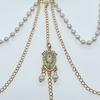 Leg Chain Imitation Pearls Double Layer Chain Elastic Leg Jewelry Versatile Sexy Body Chain Lightweight Leg Ornament