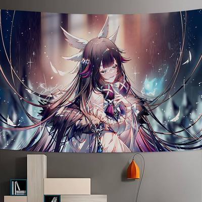 Genshin Impact Columbina Anime Cartoon Tapestry Bohemian Wall Tapestries Mandala Wall Hanging Sheets