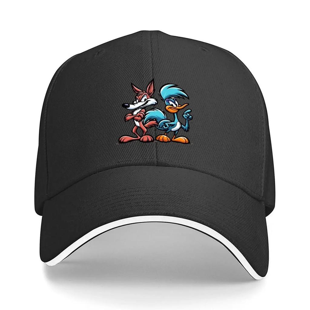 Road Runner en Coyote Baseballpet zwart Paardenhoed Golfhoed Man vispetten man Herenpetten Dames
