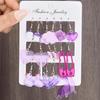 20 Pcs Cartoon Animal INS Earring Set For Women Simple Colorful Temperament Lovely Resin Fruit Drop Earring Trendy Jewelry Gifts